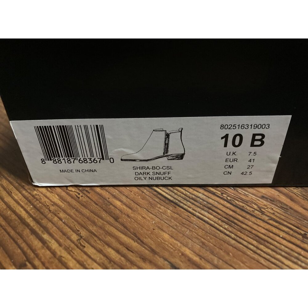 Lauren Ralph Lauren Shira Booties in Dark Snuff Oily Nubuck  Size 10B New In Box - Picture 7 of 9